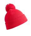 RC028X Result Core Pom Pom Beanie Red colour image
